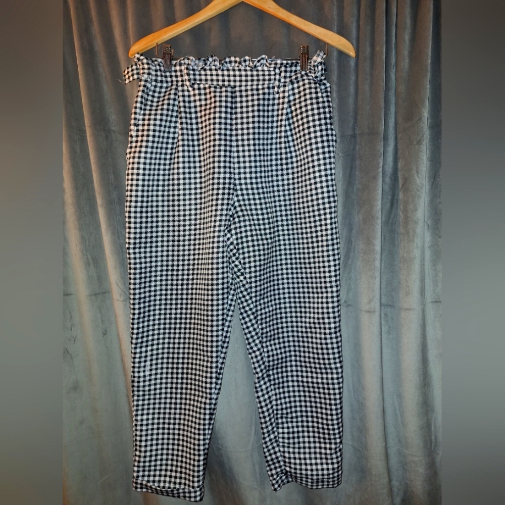 DEREK HEART size large womens Buffalo plaid casual pants